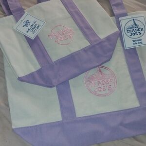 Trader Joes Set Of Canvass Totes